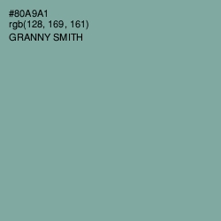 #80A9A1 - Granny Smith Color Image